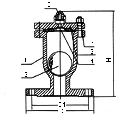 单口排气阀结构图 单口排气阀结构图